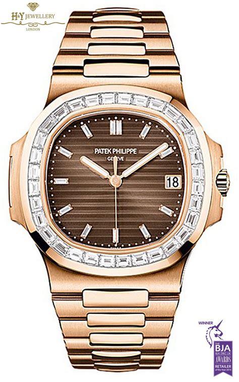 ' patek philippe nautilus rose gold|Patek Philippe Nautilus full diamond.